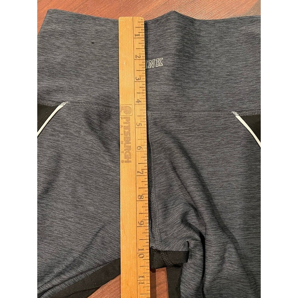 2 Women PINK Victoria's Secret Pants Floral & Solid Black Joggers Leggings Yoga - Picture 11 of 12